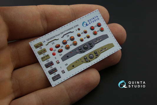 Ford G917T / v3000s 3D-Printed & coloured Interior on decal paper (for ICM kit)