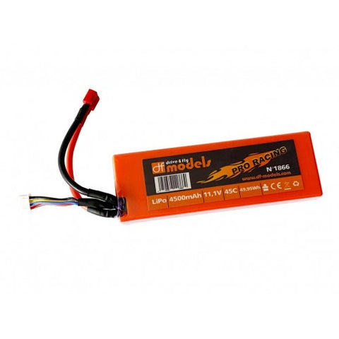11.1V LiPo BATTERY 4500mAh 45C HardCase (T-PLUG)