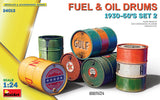 Fuel & Oil Drums 1930-50’s Set 2 (1/24)