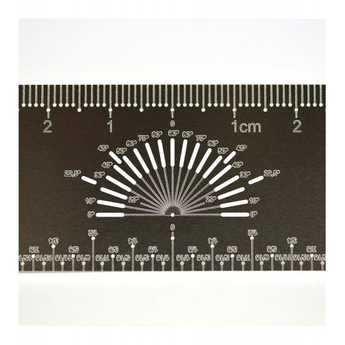 Micro Centering Ruler for Modeling and Crafts