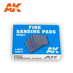 Fine sanding pads 400 Grit. 4 units