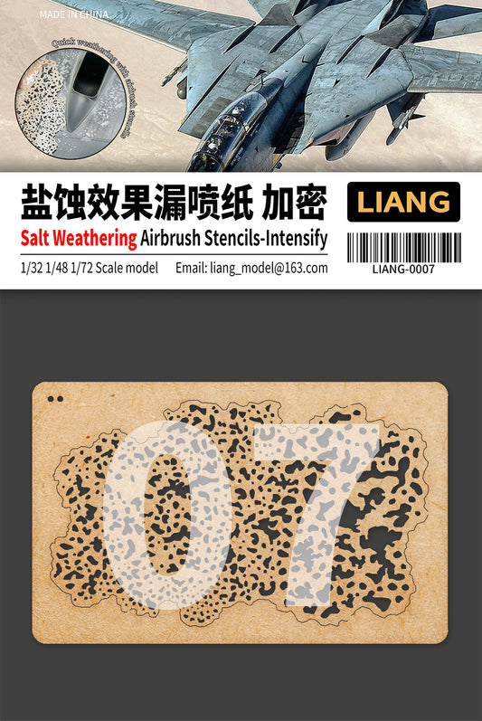 Salt Weathering Effects Airbrush Stencils (A)