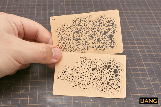 Salt Weathering Effects Airbrush Stencils (B)