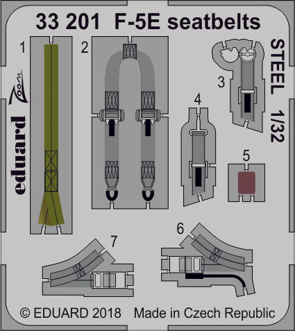 Ζώνες ασφαλείας F-5E STEEL 1/32 (KITTY HAWK)