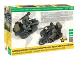 German motorcycle Zündapp K800 with sidecar and crew (1/35)