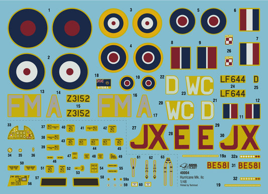 Hurricane Mk IIc with 3D extra parts