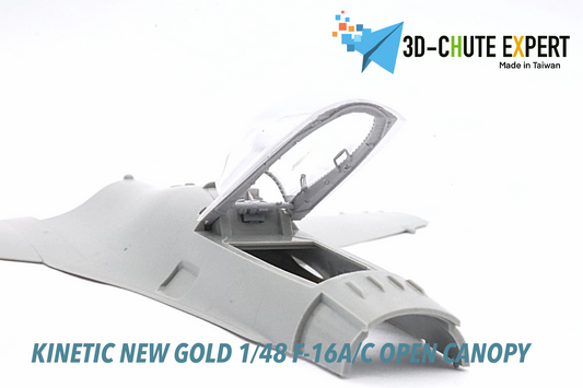 F-16A/C open canopy for Kinetic 1/48