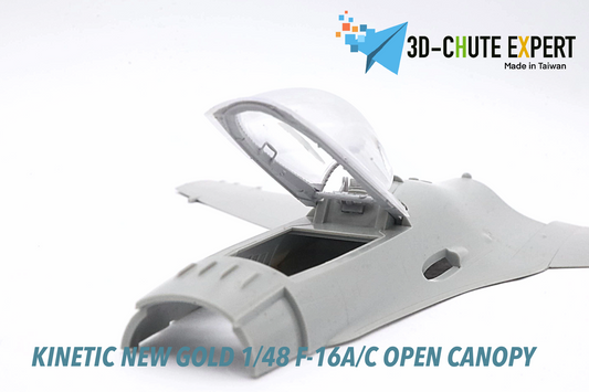 F-16A/C open canopy for Kinetic 1/48