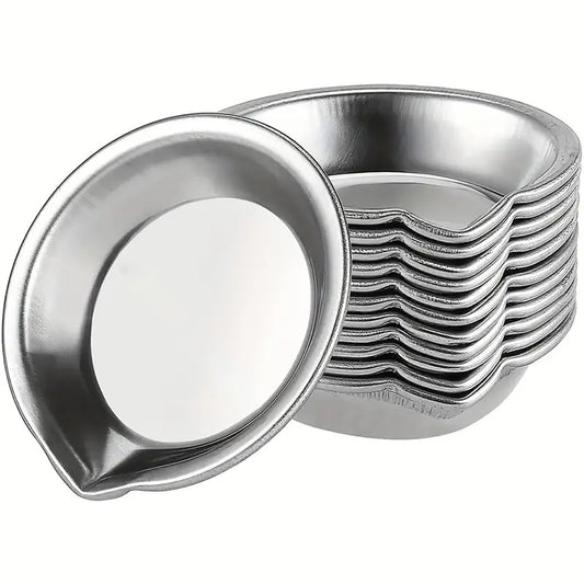 3-Pack Stainless Steel Paint Palette Set