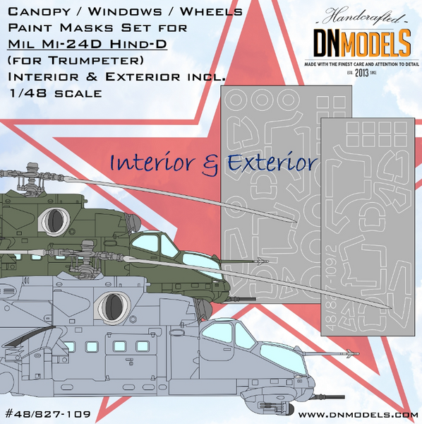 Mil Mi-24D Hind-D Canopy and Wheels INTERIOR & EXTERIOR