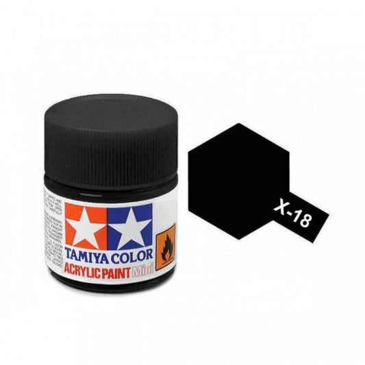 X-18 Ημι-Γυαλιστερό Μαύρο (10ml)