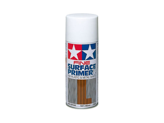 Surface Spray Primer L for Plastic & Metal White (180ml)