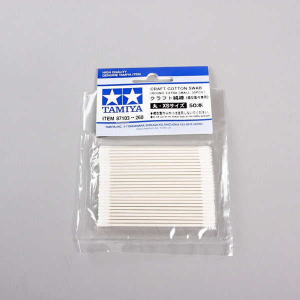 Tamiya Craft Cotton Swab Round Extra Small (50 pcs)