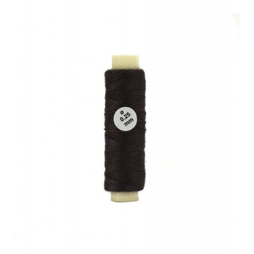 Cotton Thread: Brown Diameter 0.25 mm and Length 30 meters
