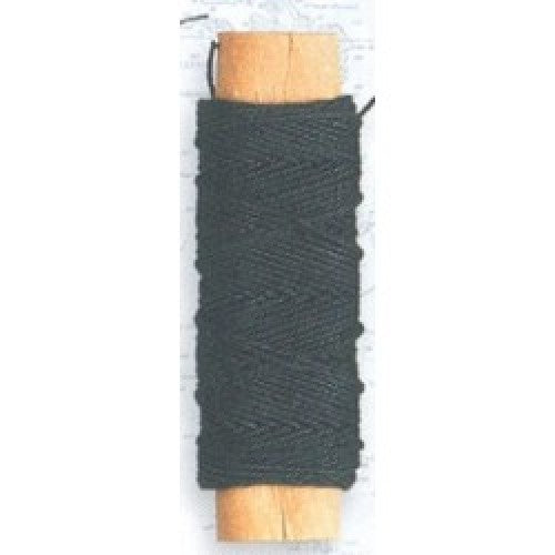 Cotton Thread: Black Diameter 0.50 mm and Length 20 meters