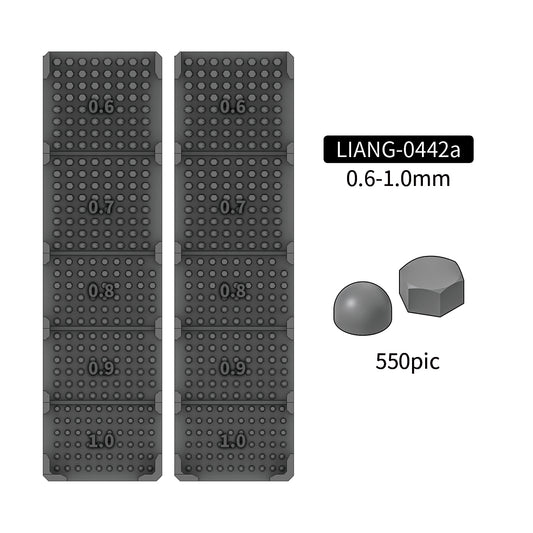 Model Nuts and Bolts A 0.6-1.0mm (550 pcs)