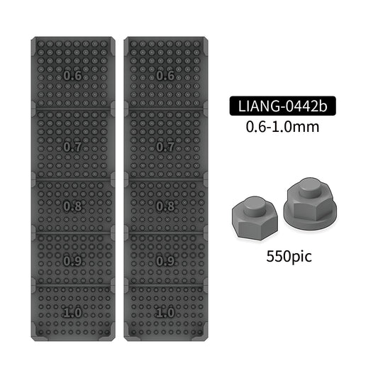 Model Nuts and Bolts B 0.6-1.0mm (550 pcs)