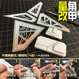 1/144 & 1/100 Gundam Angle-Measuring & Scribing Ruler & Template