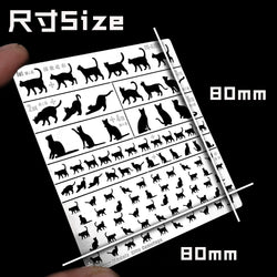 1/35 Kitty-camouflage/Cat-camouflage MBT tank Airbruch Stencil (two sizes)