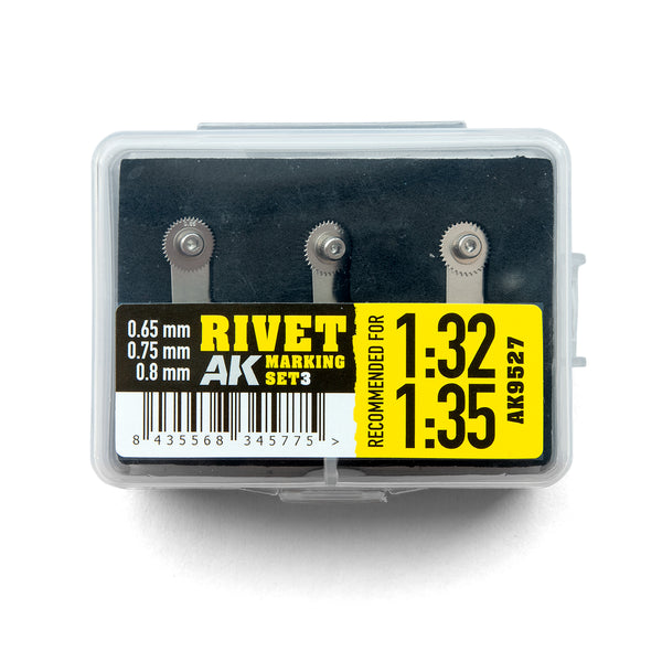 Rivet marking set 3 (recommended for 1:32 and 1:35 scale)