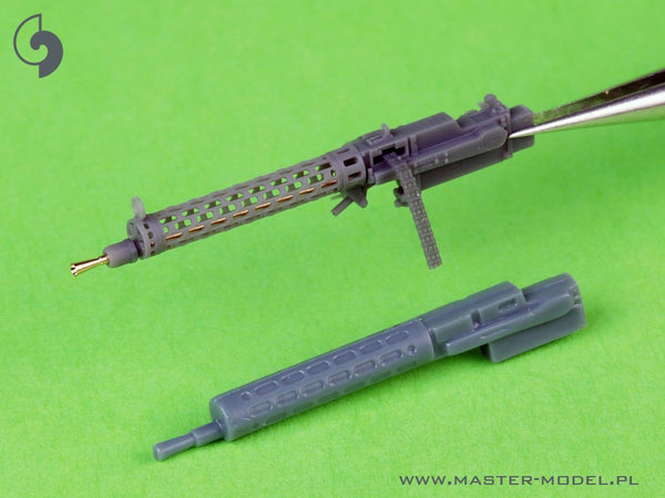 German WW I machine gun Spandau LMG 08/15 (2 pcs) - with SHORT charging handle - complete guns incl. 3D resin & brass parts 1/48