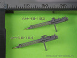 German WW I machine gun Spandau LMG 08/15 (2 pcs) - with SHORT charging handle - complete guns incl. 3D resin & brass parts 1/48