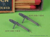 German WW I machine gun Spandau LMG 08/15 (2 pcs) - with SHORT charging handle - complete guns incl. 3D resin & brass parts 1/48