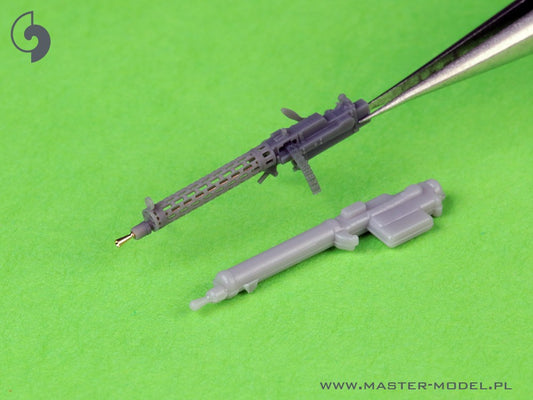German WW I machine gun Spandau LMG 08/15 (2 pcs) - with LONG charging handle - complete guns incl. 3D resin & brass parts (1/72)
