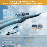 F-4E "Aegean Ghost" complete stencils (Grey)