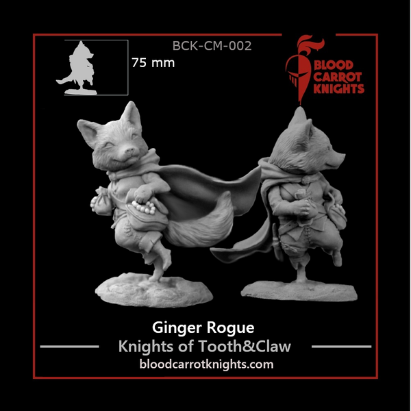 Ginger Rogue - Fox Rogue Miniature