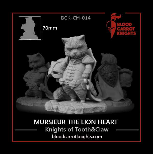 Mursieur The Lion Heart - Cat Knight figure