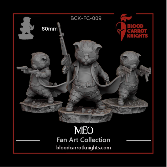 Meo - Matrix Neo Cat Fan Art Figure