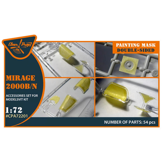 1/72 Mirage 2000B/N μάσκα βαφής διπλής όψεως (Modelsvit)