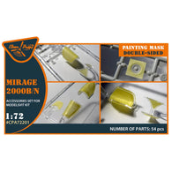 1/72 Mirage 2000B/N double-sided painting mask (Modelsvit)