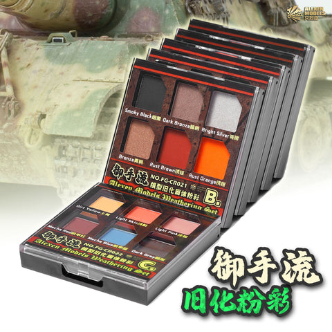 "Yusholyu" Natrual Dirt/Weathering Set-A (Splash dry mud/dust for Tank and Vehicle)