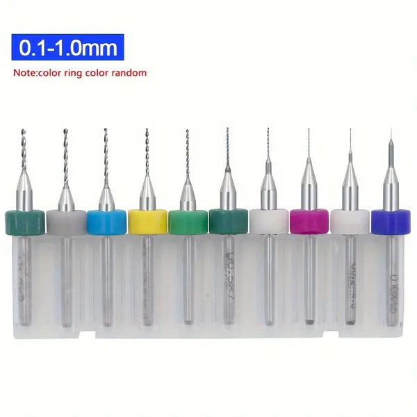 Micro Carbide Drill Bits Set (0.1mm - 1mm)