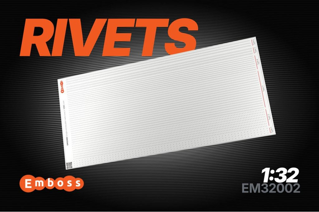 Single/double rows of rivets (3D decal) 1/32 – HOBBYColours