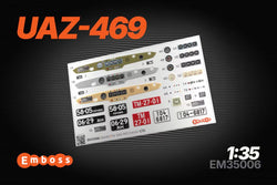 UAZ-469 details set for Zvezda 3629 1/35 (3D decal)