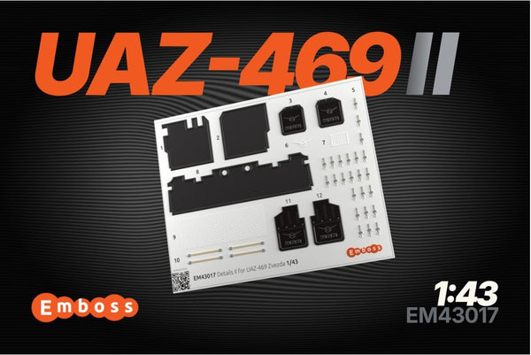 UAZ-469 details set 2 for Zvezda 3629 1/43 (3D decal)