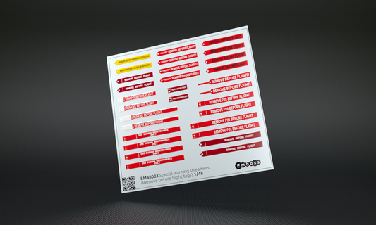 Two-sided Special warning streamers 1/48 - HOBBYColours