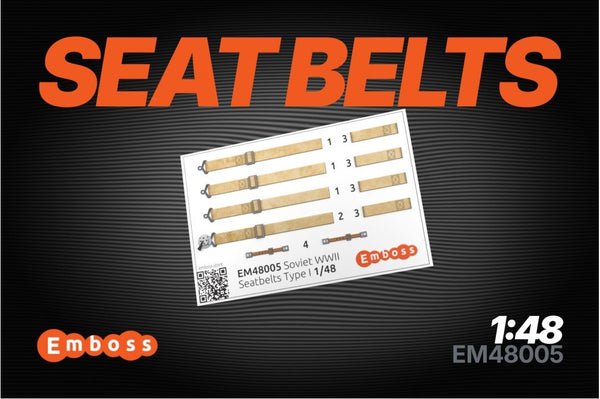 Soviet asircraft seatbelts type 1 (3D decal) 1/48