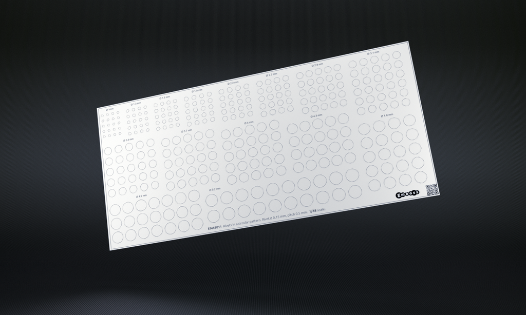 3D-Decal Rivets in circular pattern 1/48 – HOBBYColours