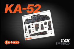 Ka-52 Cockpit panels for Zvezda 4830 (3D decal) 1/48