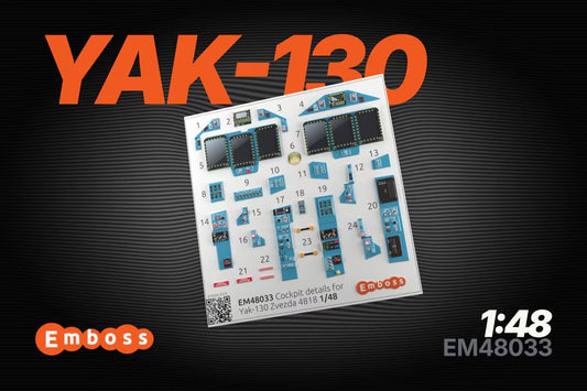Yak-130 cockpit set for Zvezda 4821 (3D decal) 1/48