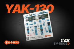 Yak-130 cockpit set with powered displays for Zvezda 4821 1/48 (3D decal) (3D decal)