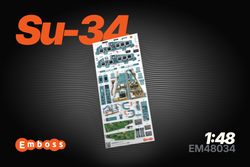 Su-34 Cockpit details for Kittyhawk 1/48 (3d decals)