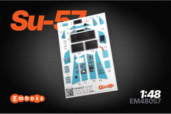 Su-57 cockpit set for Zvezda 4824 (3D decal) 1/48