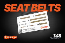 Soviet WWII Seatbelts Type II (for Yak fighters) 1/48 (3D decal)