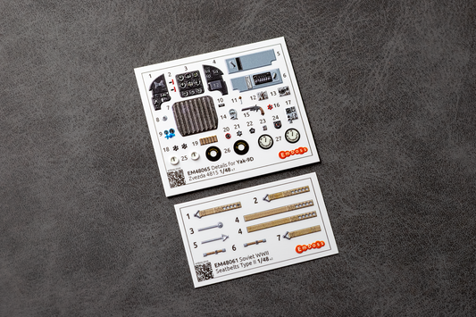 Yak-9D Cockpit details for Zvezda 1/48 (3D decal)