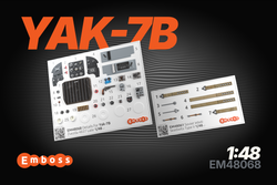 Yak-7B Cockpit details for Zvezda 1/48 (3D decal)
